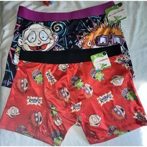 New‎ 2 Pairs Of Rugrats Boxer Briefs - Size Large